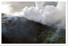Fissure 20 Lava Entering Pacific Kilauea Volcano Hawaii 2018 Silver Halide Photo