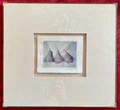 Deborah Schenck Original One of a Kind Polaroid Transfer to Watercolor Paper