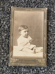 CDV Photo Children, 1917. Child. Girl. Vintage photo of a girl. 2
