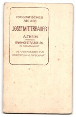 Photograph Josef Mitterbauer, Altheim/Innkreis, Bahnhofstr. 26, young lady in