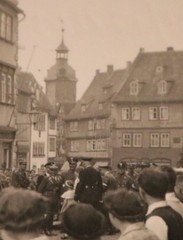 Old photo celebrations many people Gotha 1939