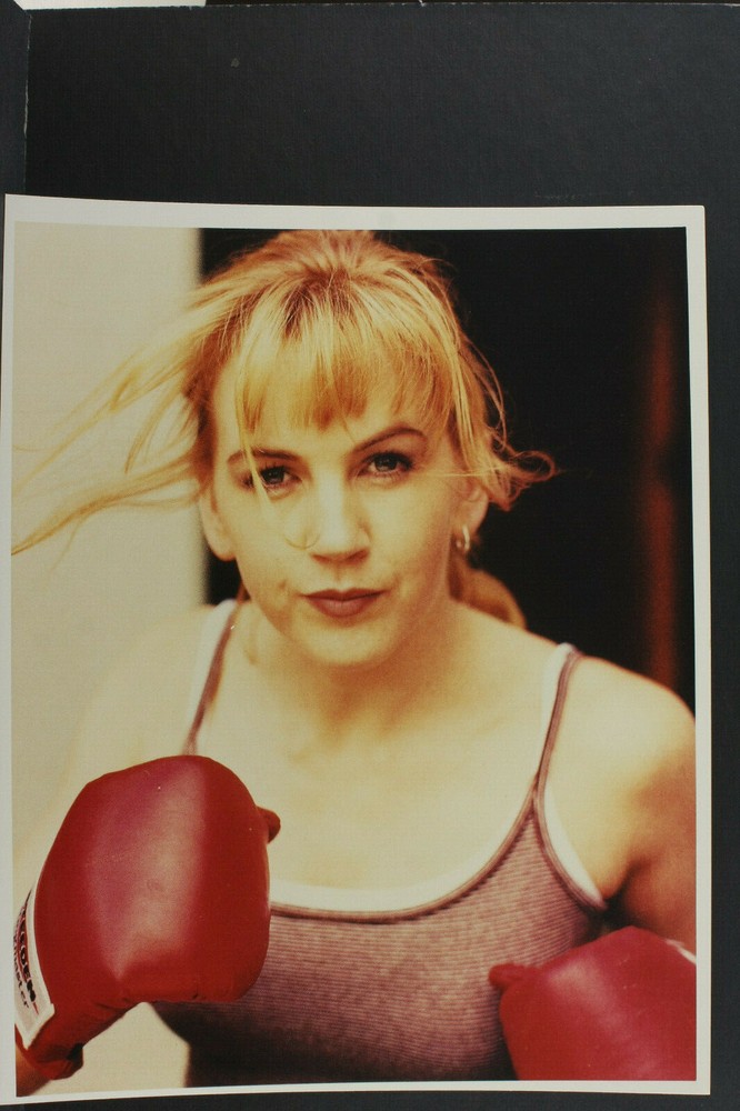Blonde with Red Boxing Gloves – Agfa Paper – 8×10″ Photo Print – Vintage L1147A