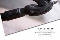 Horse Head Hitching Post Photography Print: New Orleans Louisiana French Quarter