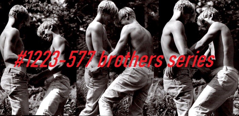 VINTAGE MALE PORTRAIT #1223-577 -brothers series – 1992 -free shipping in usa