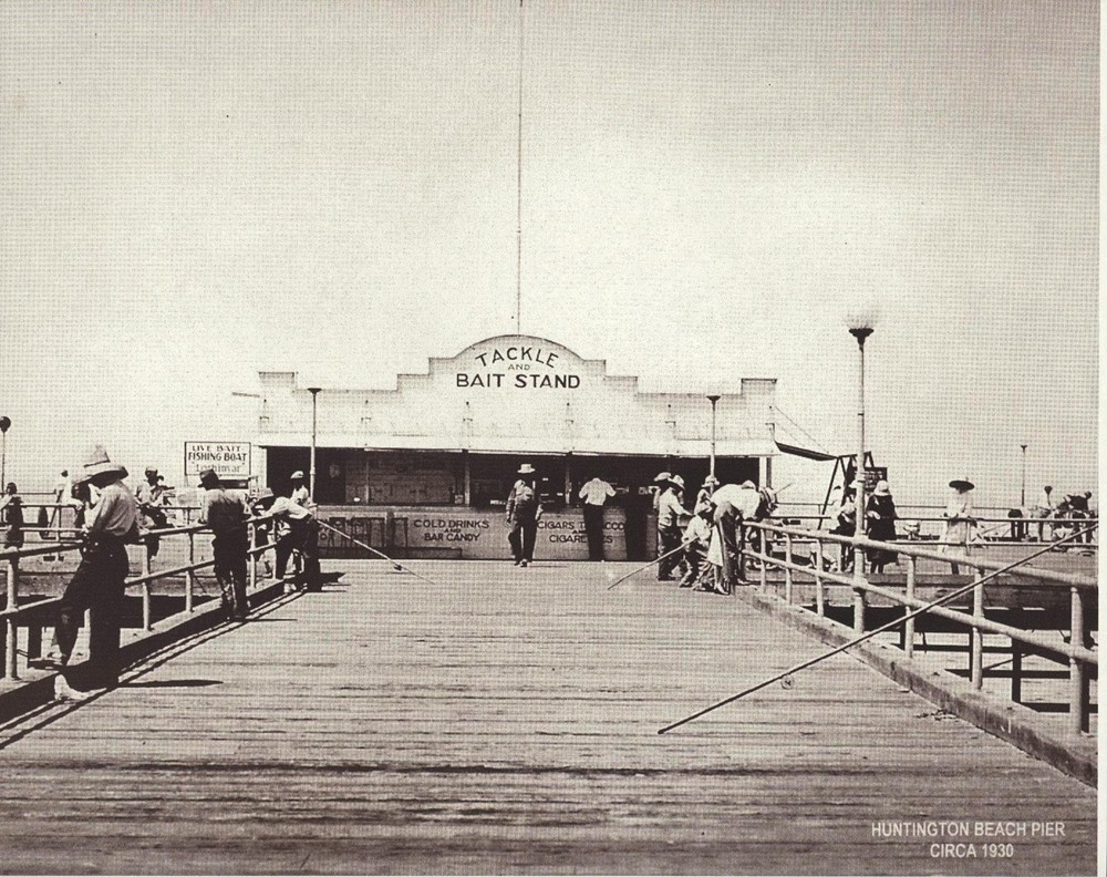 HUNTINGTON BEACH Bait FISHING PIER Photo Print 1354 11″ x 14″