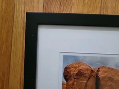 Arches National Park Framed Glass Matted Signed MARC STUART 12.5×15.5 Original