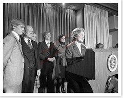 President Gerald Ford And Betty Giving 1976 Concession Silver Halide Photo