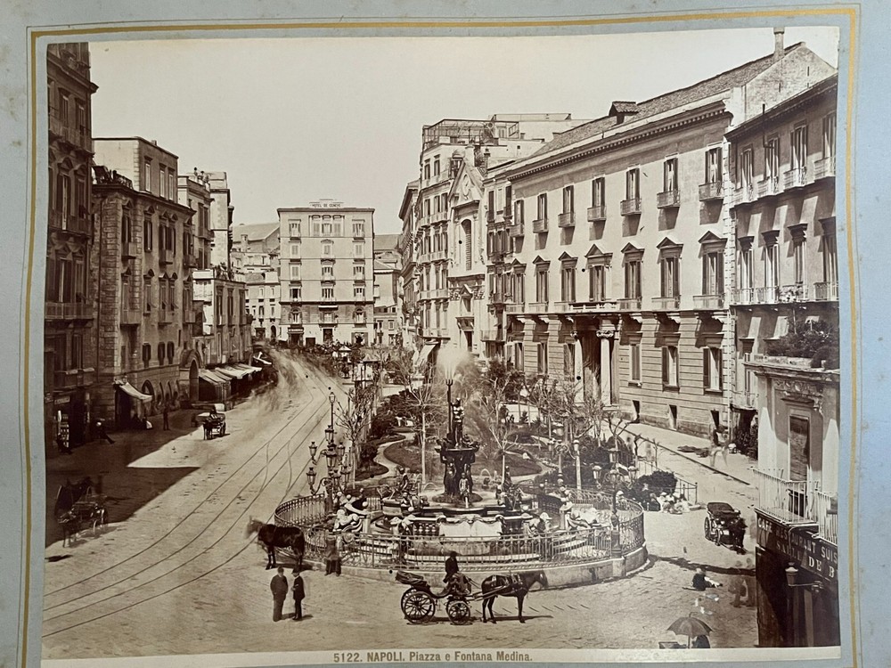 2 Album Photo by Giacomo Brogi circa 1870 Naples Napoli Italy 25x19cm (17+18)