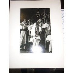 Vintage 1980 Signed P. Mestek Photography – Ohrid Macedonia Folk Dancers B&W