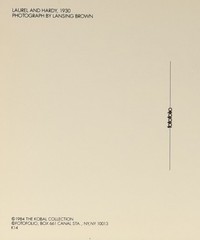 Laurel And Hardy, 1930 Fotofolio Art Print Card Photo By Lansing Brown Jr.