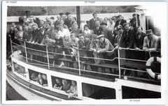 KdF Ship Trip 1937 from Hirschhorn to Heidelberg Photo Postcard 14x9cm
