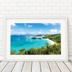 Trunk Bay, St John Beach Photography Wall Art Decor, US Virgin Islands, USVI