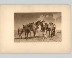 Wanamaker/Dixon «The Empty Saddle» 1913 Photogravure from «The Vanishing Race»