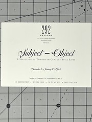 Rolf Tietgens (1911-1984) Art Announcement Card 1994 – Subject-Object Still Life