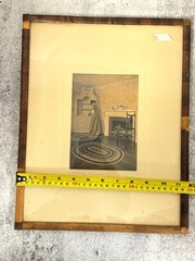 Wallace Nutting Dainty China Colonial Interior Scene Hand Tinted Photo Art