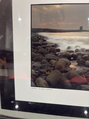 Michael Walsh Framed Signed Photograph Easkey Co. Sligo Ireland 19 1/4”x14 1/2”