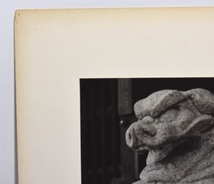 Vintage James W. Howlett Black and White Photograph, ‘Temple Lion / Kyoto’