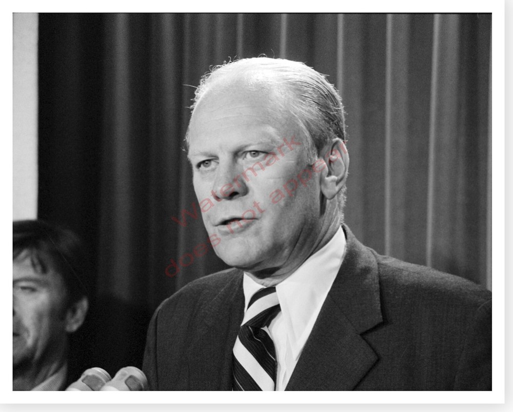 President Gerald Ford Introducing Jerald terHorst Silver Halide Photo