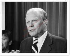 President Gerald Ford Introducing Jerald terHorst Silver Halide Photo