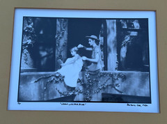 BARBARA COLE HAND SIGNED ORIGINAL 1986 PHOTOGRAPH WOMAN & CHILD WITH HAIRBRUSH