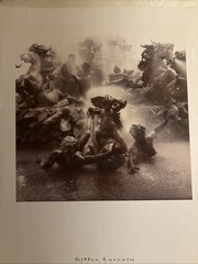 Gilles Larrain Photography Fountain In Bordeaux Signed And Dated 1995 Poster