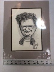 R Haugland Character Street Pencil Pen Drawing Art 1989 Pier 70 Seattle