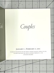 Mariana Cook (b. 1955) Art Photography Announcement Card 2001 – Couples
