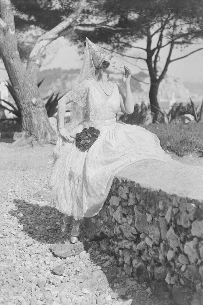 Photographic Print Woman In Wedding Dress 1910 Format 30X40CM