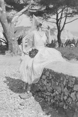 Photographic Print Woman In Wedding Dress 1910 Format 30X40CM