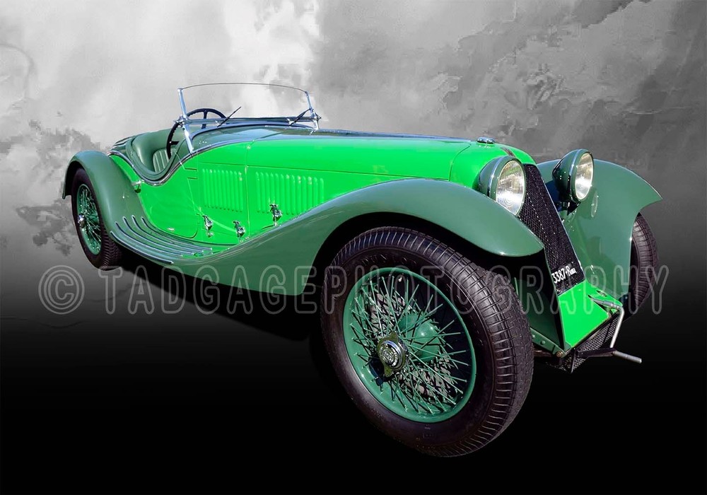 1931 Maserati Tipo V4 Classic Vintage Antique Car Photo CA-3039
