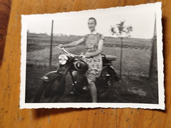 Foto frau auf Motorrad Man Motorcycle bike woman FF