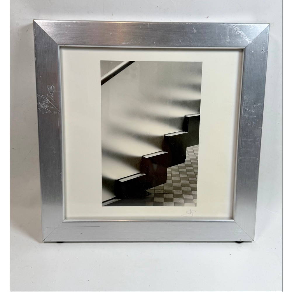 Jim Laser Signed Framed Photo A812 Stairs, Axis Building, Roppongi, Tokyo 12”