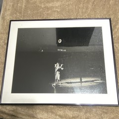 Ray Metzker “On The Air” woman on microphone Framed and Matted Photograph