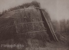 1900/72 Photogravure NATIVE AMERICAN INDIAN Architecture Art EDWARD CURTIS 11×14