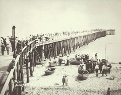 NEWPORT BEACH Doryman Fish Market & Pier VINTAGE Photo Print 1469 11″ x 14″