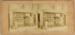 France Boutique Shop Circa 1890 Photo Stereo Vintage Album