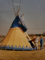 TEEPEE ESCAPE ORIGINAL SIGNED ART PHOTO COLOR STETTNER VTG MATTE NJ CAMERA