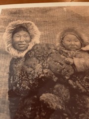 Edward S. Curtis Woman and Child Nunivak 16 x 12 Sepia Print Native American EUC