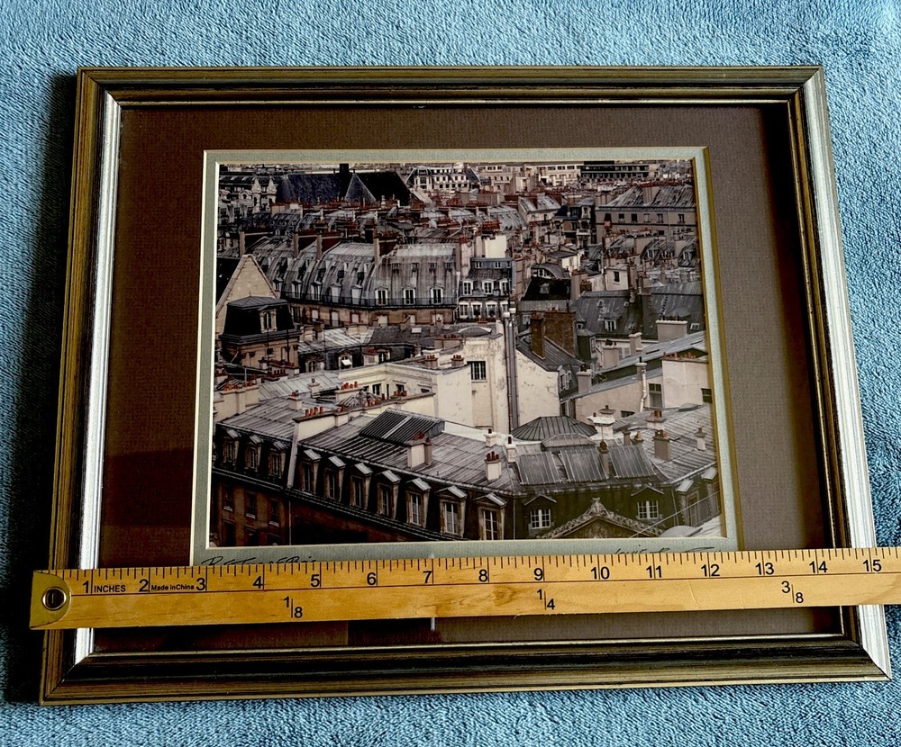 Original Vintage Photo «Roof Tops of Paris» by Louis J. Spear (1984) – Signed