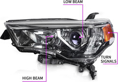– for Toyota 4Runner Headlights Assembly 2014-2020,Driver Side | OE Factory Styl