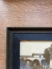 VTG Wood Framed Photo Mission San Juan Capistrano Courtyard, Gardens and Well