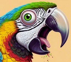 Parrot Digital Art Picture Animals Birds Wallpaper Desktop
