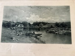 Photogravure , 1890, lot of 7. Smille , F.C Jones,Ridgeway Knight and more