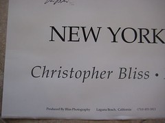 NEW YORK VIEWS BROOKLYN BRIDGE LIMITED EDITION PHOTO POSTER, CHRISTOPHER BLISS