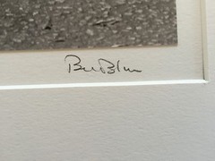 BRUCE BLUM SIGNED B&W Photo Print (14″X 17 3/4″)-«Porch Georgetown SC «