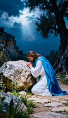 jesus christ wall art 8*10 religious christian faith god home decor print jesus