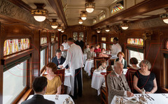 Photo Art Print of the Dining Car on the Milwaukee Road’s Olympian in 1927