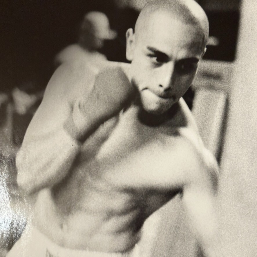 Photograph Silver Gelatin Print Janine Gordon Signed 20×24″ B/W Boxing Gleasons