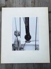 1978 Nancy Bixler Silver Print Photograph of Young Boy on Sailboat