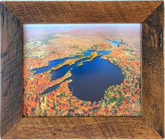 Sawyer Lake, Langlade Co. near Hollister, Wisc. Overhead Photo. Frame Optional.